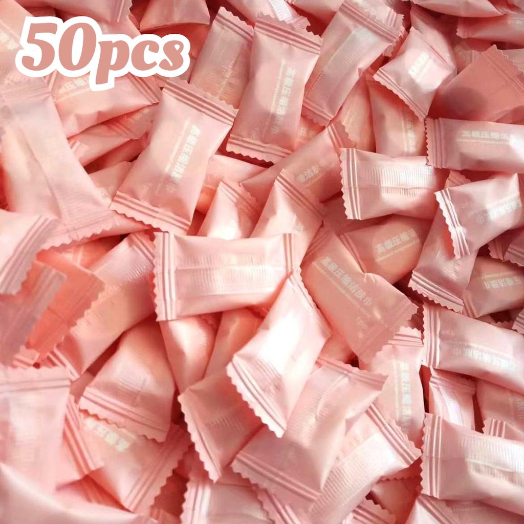 20/50PCS Mini Compressed Towel Disposable Capsules Towels Magic Face Care Tablet Outdoor Travel Cloth Wipes Paper Tissue