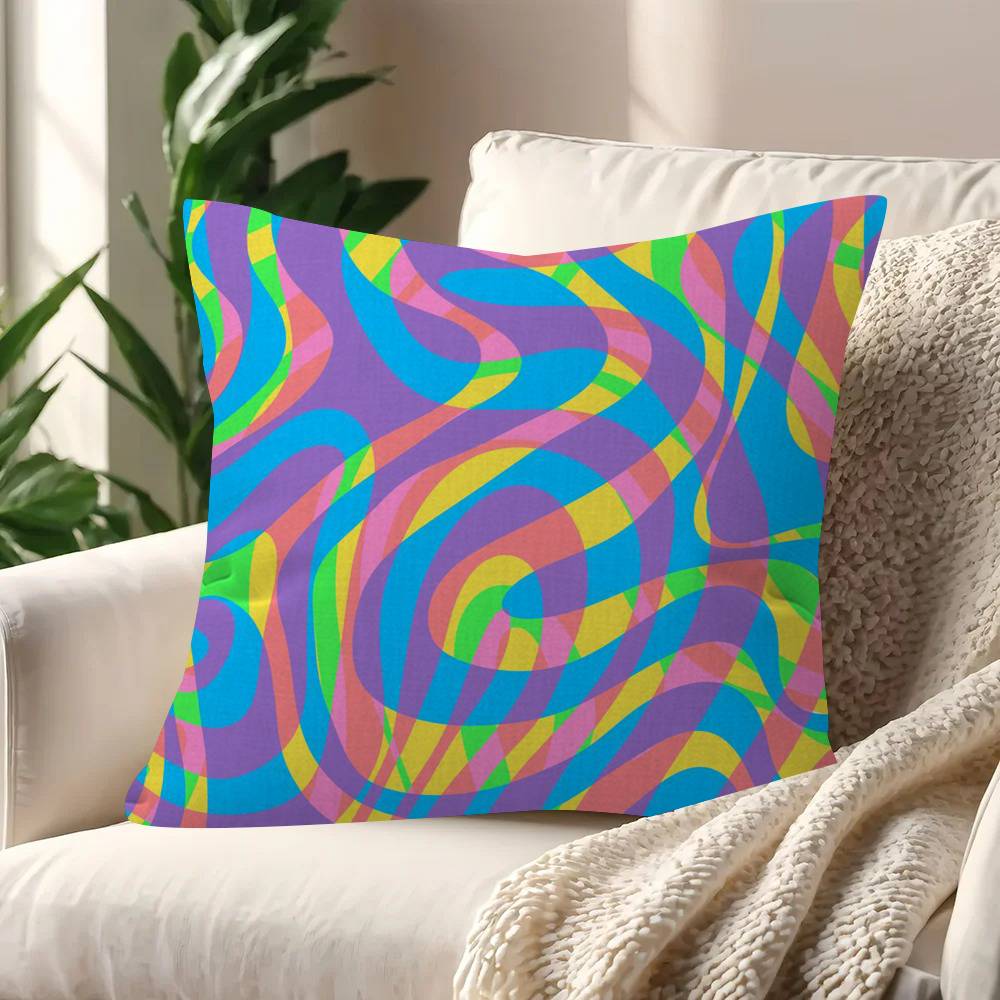 Art Abstract Geometric Personalized Picture Text Home Decorative Pillows Household Gifts 45X45Cm