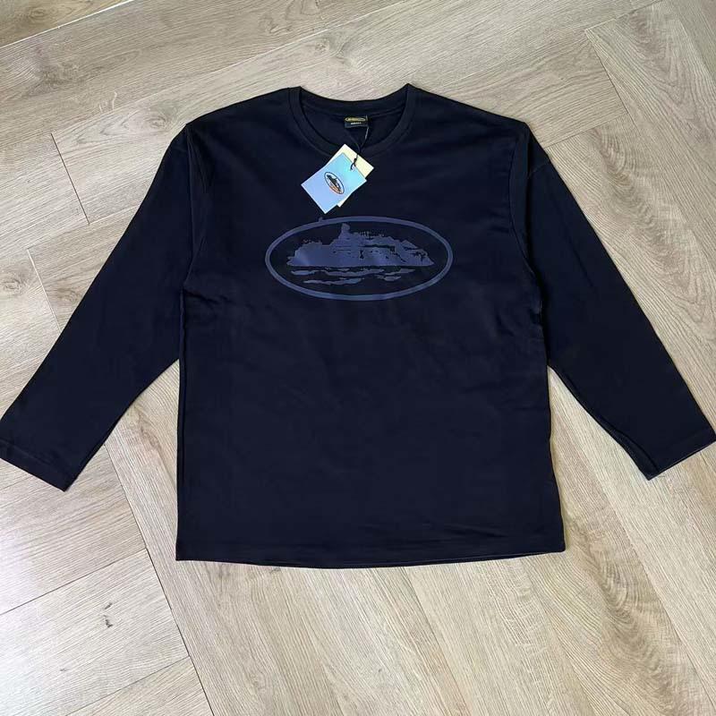 Skull Island Unisex Farbblock Buchstabenprint Raglan Langarm T-Shirt