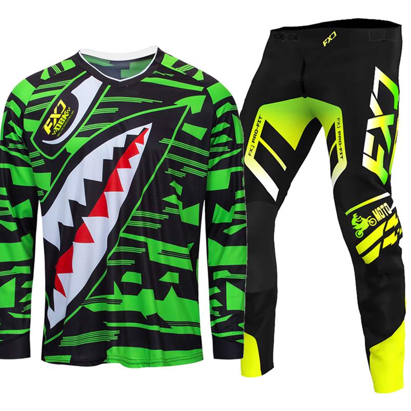 Motocross-Ausrüstungsset für Kinder 4 5 6 7 8 9 10 11 12 13 Jahre Jugend Kind Motorrad Junge Mädchen Jersey Hose Kits Rennanzug Offroad Enduro MX MTB