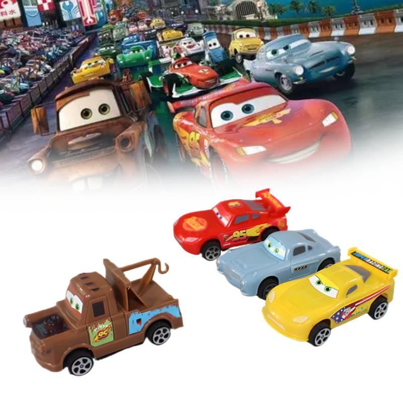 3 Cars 4pcs Model Toy Cake Baking Dessert Decoration Cartoon Kids Birthday Gift