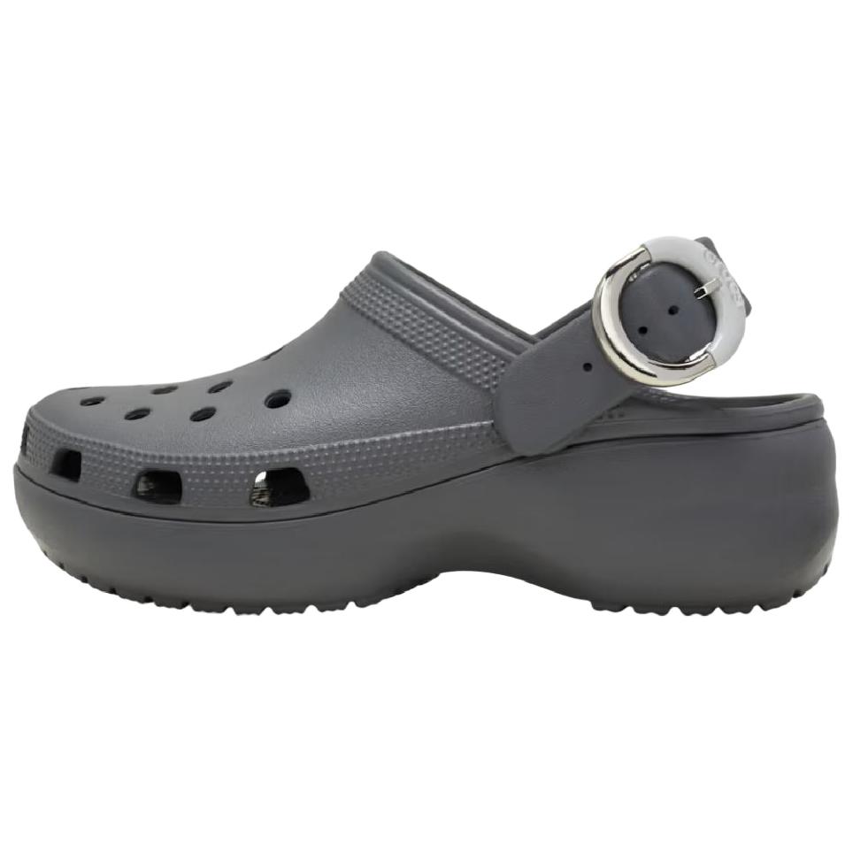 Crocs Classic Platform Clog Women clogs Black Gray 213230-0YK 34-35
