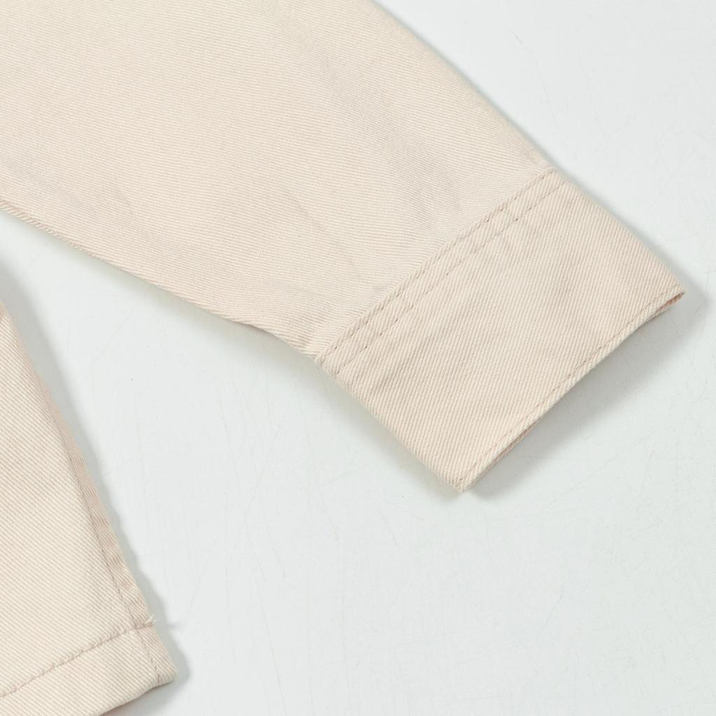 AMI 2025 Autumn and Winter Men's Classic Heart Embroidered Casual Cotton Solid Color Long Sleeved Shirt on the Chest