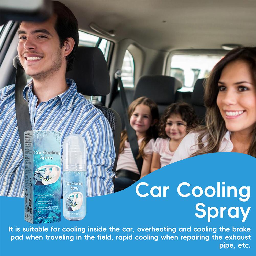 Car Cooling Spray Rapid Temperature Reduction For Summer,Non-Flammable Mist,Long-Lasting R Safe P1B2