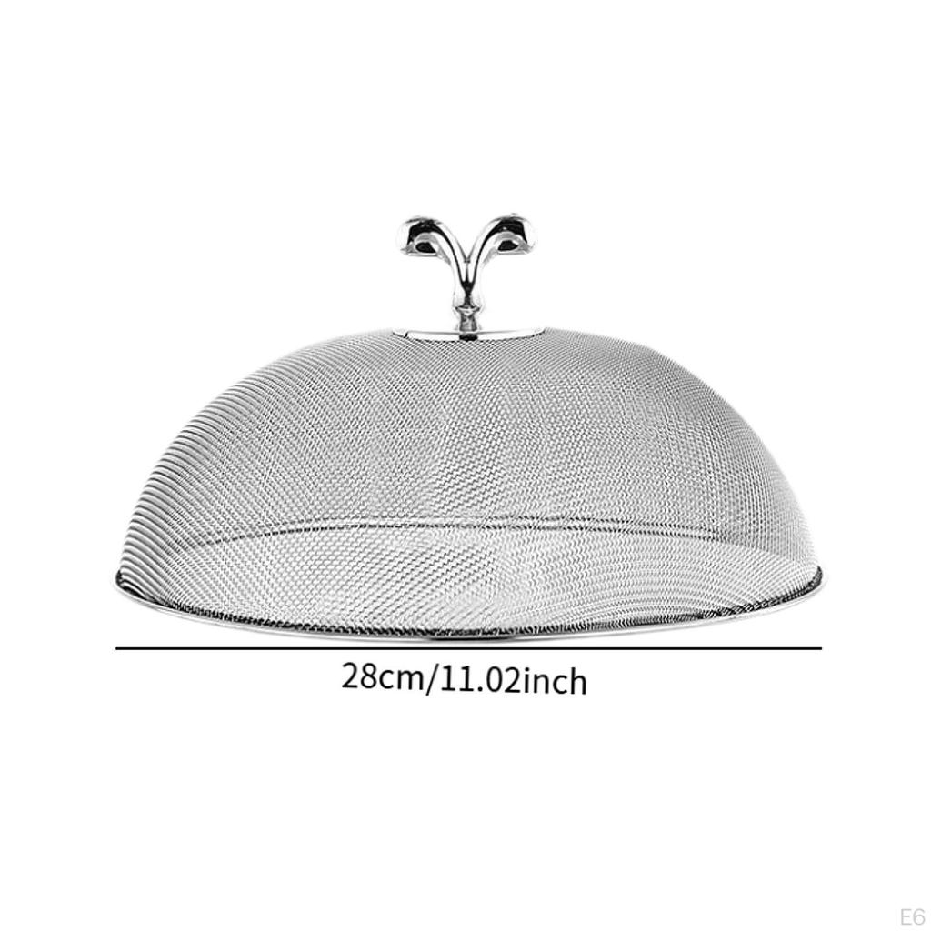Cover for Plates And Serving Platters Made of Stainless Steel Mesh, Multifunctional, Practical,