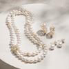 New Arrival 10mm Freshwater Pearl With Black Spinelle Sweater Necklace Fashion Natural Freshwater Pearl Jewelry S925 Necklace