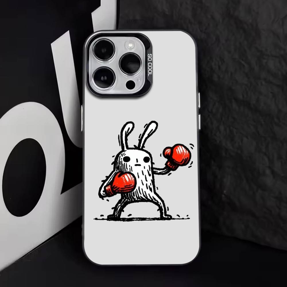 

Animal boxer Phone Case For iPhone 17,16,15,14,13,12,11 Plus,Pro Max,XS,Colorful Silver Black Cover iPhone13PROMAX