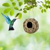 Hand Woven Grass Bird Nest Decorative Hummingbird Birdhouse Hanging Hummingbird Nest House  Outdoor