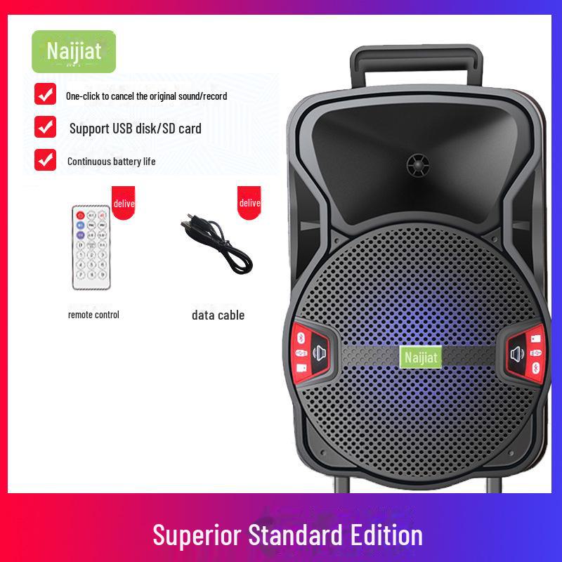 

8-дюймовый уличный Bluetooth-динамик с беспроводным микрофоном и высокой громкостью Bluetooth version