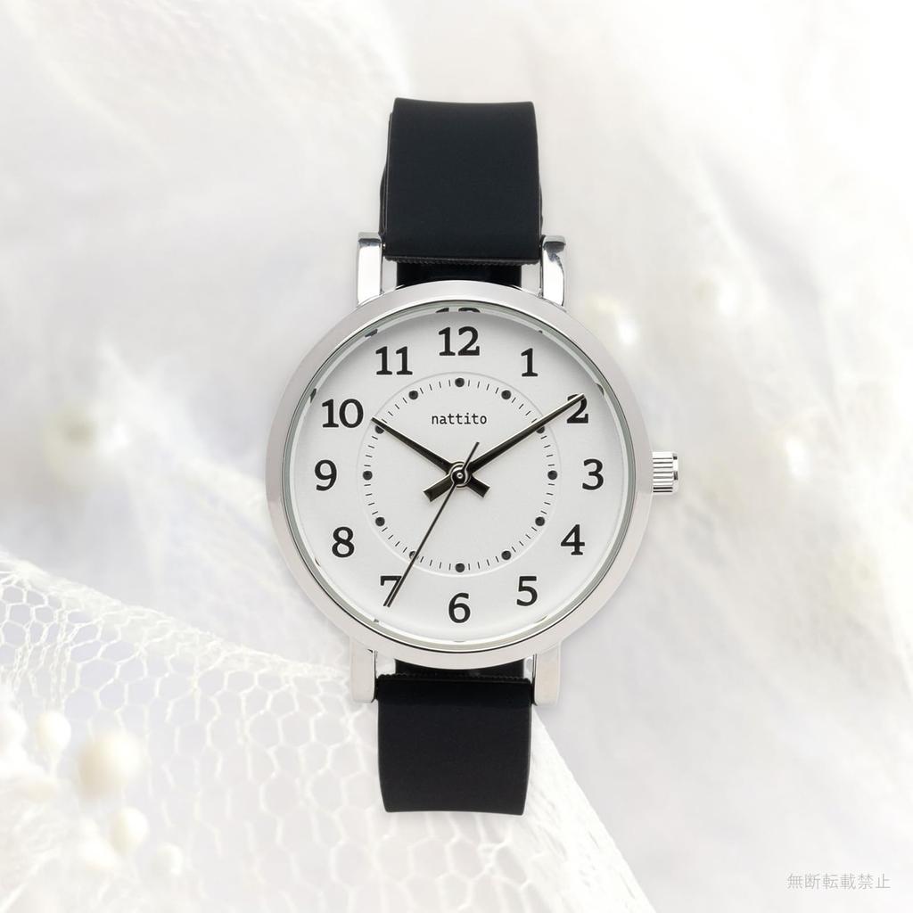 Field work CINDY YM134-5 BK Analog Wristwatch Silicone Belt Simple Cute Casual Everyday Use Static Reduction Black