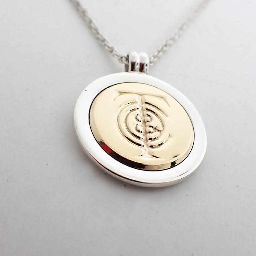 [Gebraucht] TIFFANY/Tiffany 925/750 Kombination Logo runde Münzanhänger [g357-6]