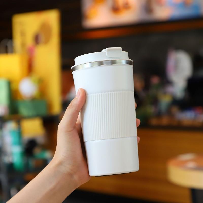 510ML Stainless Steel Coffee Cup Car Vacuum Flask Hot/Cold Drinks Travel Insulated Cup Travel Household Sports Drinking Utensil