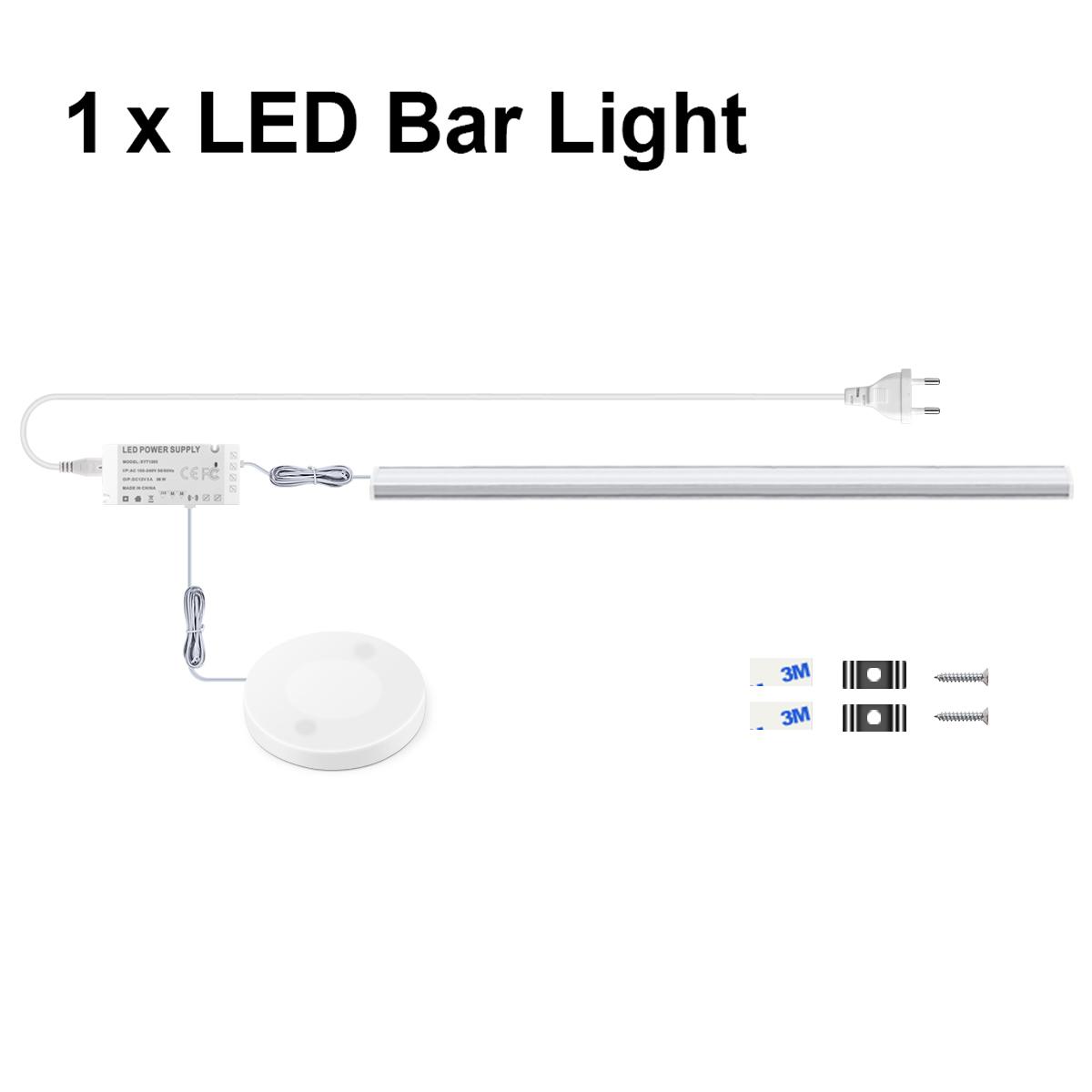 

Wireless Smart LED Strip Sensor Lights Bar AC110V 220V to DC12V 30cm 40cm 50cm Parallel Aluminum LED Kitchen Cabinet Wall Lamp 30CM&EU Power Plug&White