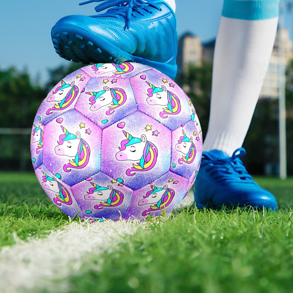 Uni-horse Indoor Soccer Ball Size 5 Colorful All Ages Machine Stitched PVC Competition Ready Durable High-Bounce
