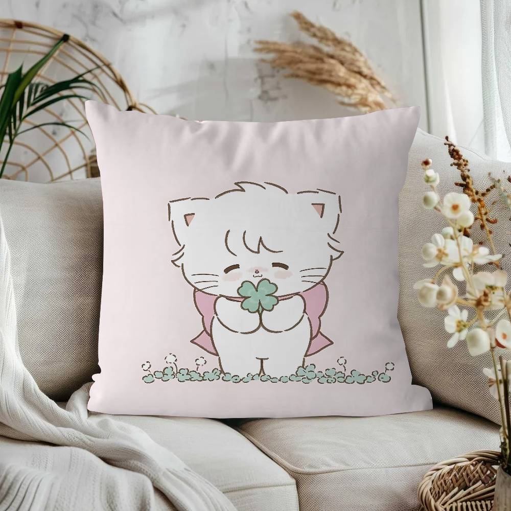 M-Mikko Cute Stitch Lucky Dragon Pillow Cover Sofa Cushion Cover Home Room Decoration Children Gift