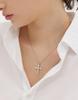 Hyeres Lor Essence Silver (W) Moissanite The Cross Necklace Hl4N54411W9900
