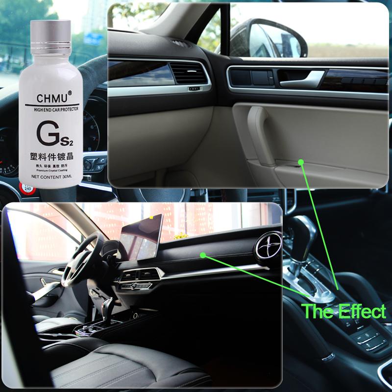 Plastic Parts Refurbish Agent 30ml Coating Paste Maintenance Car Cleaner Plastic Parts Retreading Agent Automotive Interior