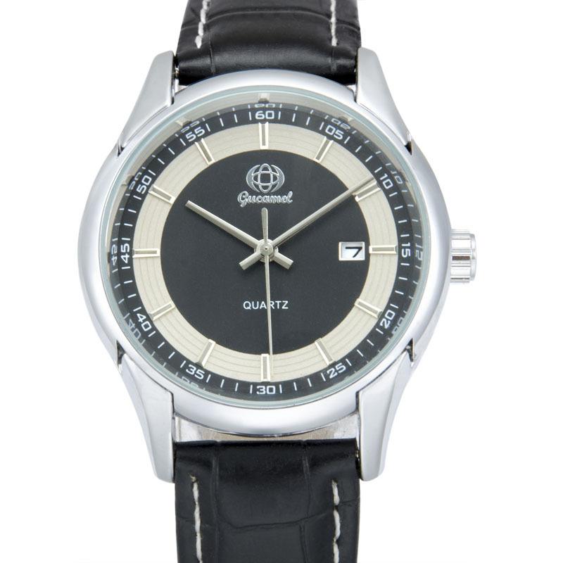 GUCAMEL Fashion Casual Quartz Watch Men's Quartz Strap Calendar Quartz Watch Men's Gift Watch