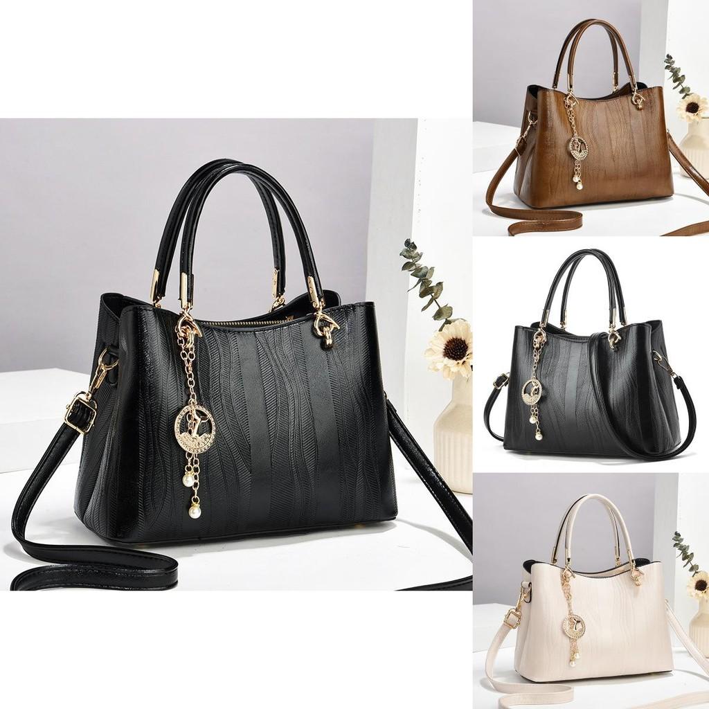 Chic And Stylish Pu Handbag For Fall Winter With Versatile Shoulder Strap And Zipper Closure