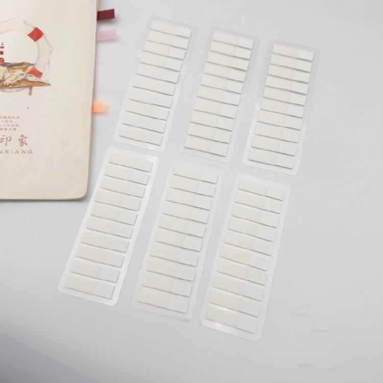 120Pieces White Clear Adhesive PET Label Writable Page Marker Bookmarks Repositionable File Label for School Office