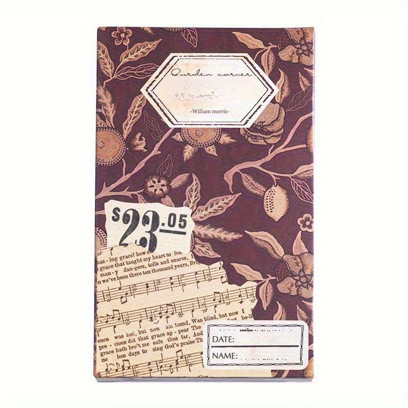 60 adet/kutulu Vintage Edebiyat ve Sanat el çadırı DIY dekoratif temel kağıdı el yapımı Scrapbooking Junk Journal Malzemeleri