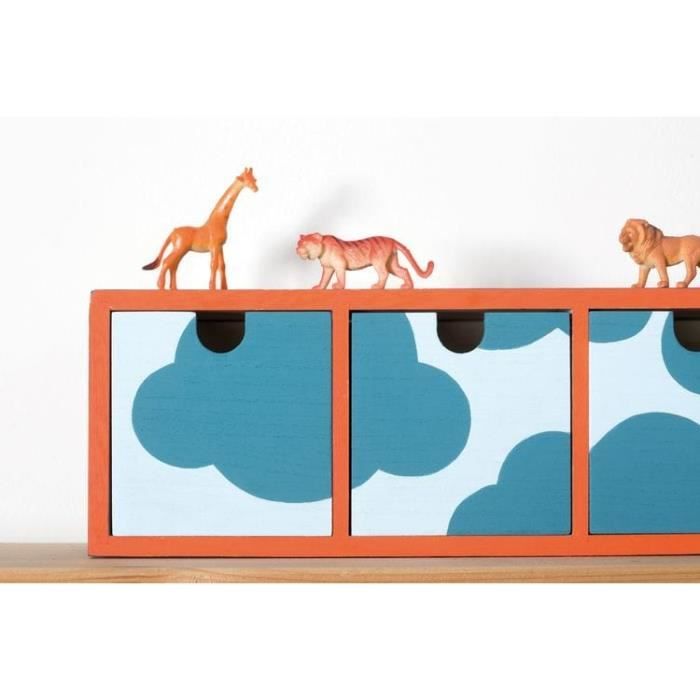 FURNITURE 4 DRAWERS 43,5X9,5X12 CM WOOD