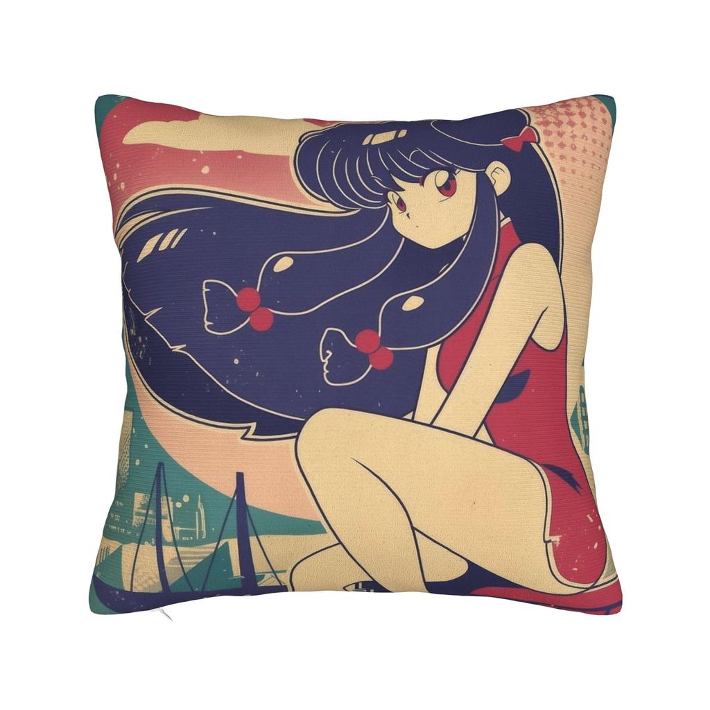 Anime Ranma And Akane Tendo Pillowcase Printing Cushion Cover Decorations  Throw Pillow Case Cover Home Square