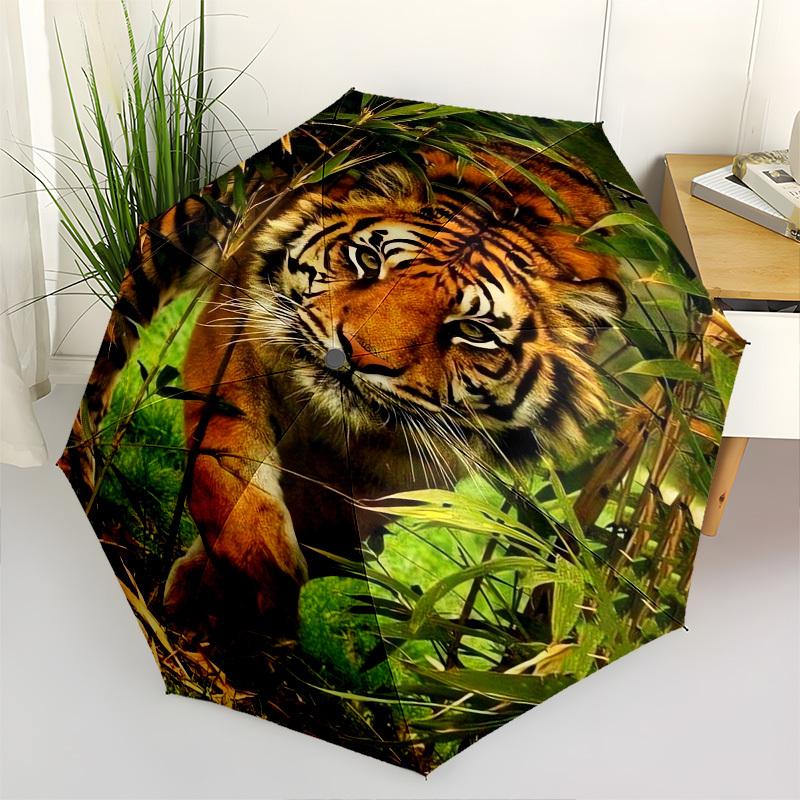 

Tiger, Jungle- Automatic Umbrella,Suitable for Men and Women, Outdoor Accessories, Suitable for Birthdays 0968b