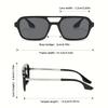 Unisex Eckige Modische Brille Inklusive Etui Lässige Streetwear Musikfestivals Urlaubsgeschenke