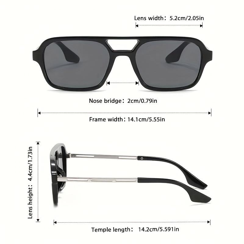 Unisex Eckige Modische Brille Inklusive Etui Lässige Streetwear Musikfestivals Urlaubsgeschenke