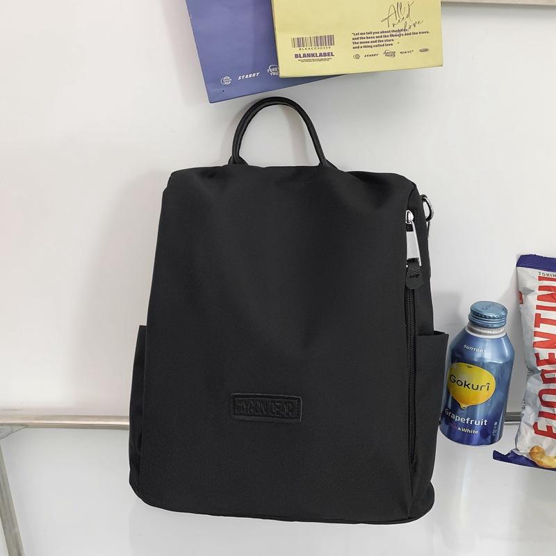 School bag 2025 new lightweight waterproof mommy bag solid color large capacity going out portable backpack versatile backpack