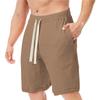 Men's Loose Shorts EU Size Summer Casual Five-point Pants Beach Pants Drawstring Sports Shorts, Men's Fitness Pants
