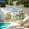 Party Backdrop Animal Flat Banners Cute Celebrations Wedding Enthusiasts Celebration Photo Booth Front Door Decor