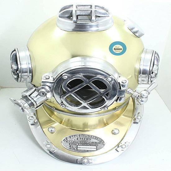 Royal Handicraft 45,72 cm Vintage, Antik, Wohndekor-Artikel Taucherhelm Boston Mass Mark V Divers