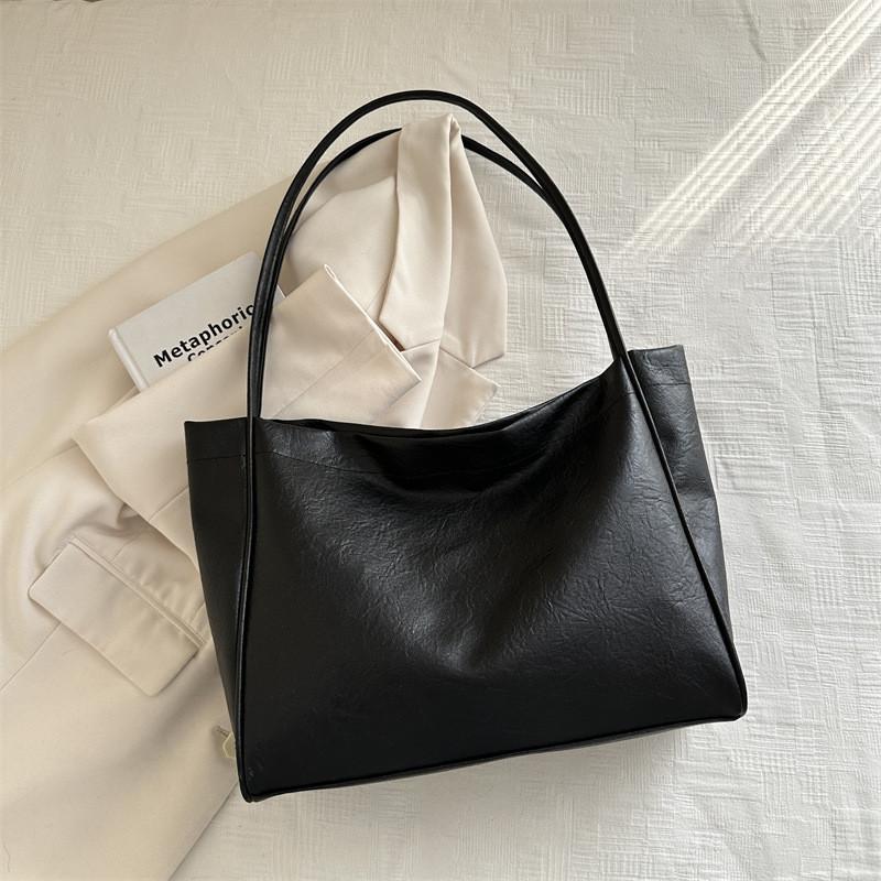 Vintage Fashion Large Capacity Tote Bag For Women Stylish Work Commuter Handbag