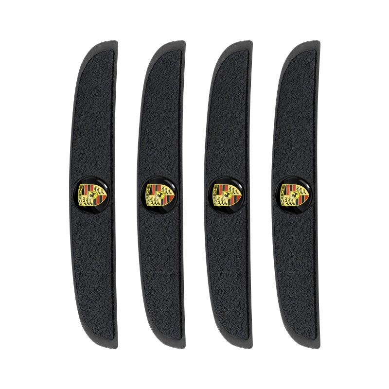 

4 шт. Наклейки полоски для защиты от царапин и столкновений на кромку двери автомобиля для Porsche Boxster Cayenne Panamera Macan Cayman 911 918 996 917 991 чёрный