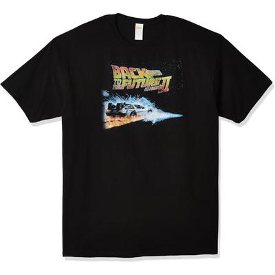 Back To The Future Men's Future 2 Basic Solid Tee