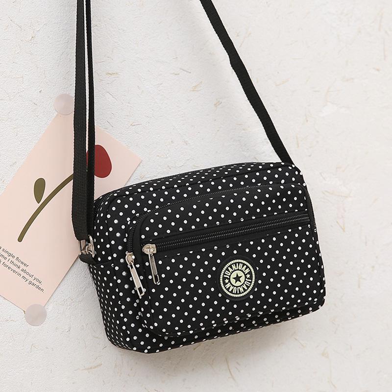 Large Capacity Canvas Shoulder and Crossbody Bag for Middle-Aged Women