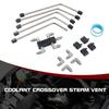 New AN4 LS Stainless Coolant Crossover Steam Vent Kit Compatible with for LS1  LS2, LS3, LS6, LS7, LS9 LSX Engines