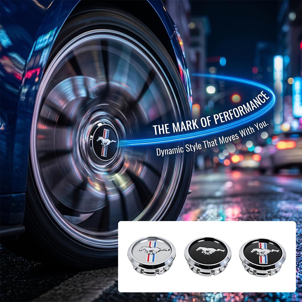 68MM Car Wheel Center Hub Caps Sticker Badge Tire Rim Covers For Ford Focus Mk2 Mk3 Mk7 Fiesta Ranger Kuga Mustang F150 Bronco