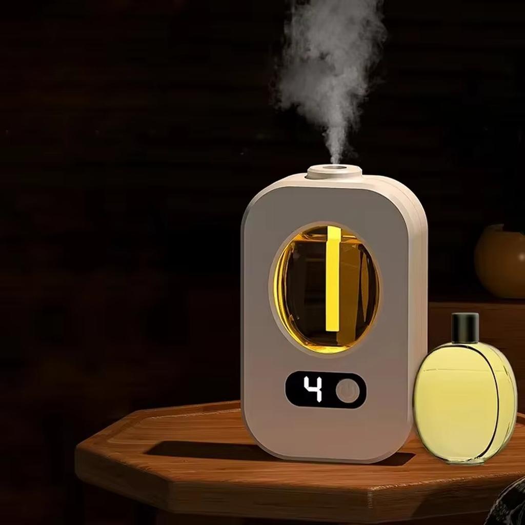 Smart Aroma Diffuser Car Air Freshener Automatic Spray Humidifier Home Wall Mounted Deodorizer Rechargeable Device for Continuous Fragrance Release