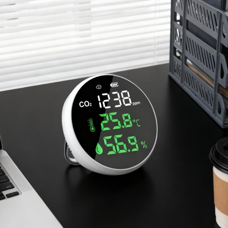 

CO2 Detector, Indoor Air Quality Monitors, Digital CO2 Meter Carbon Dioxide Detector,Air Tester for CO2 Alarm China Mainland