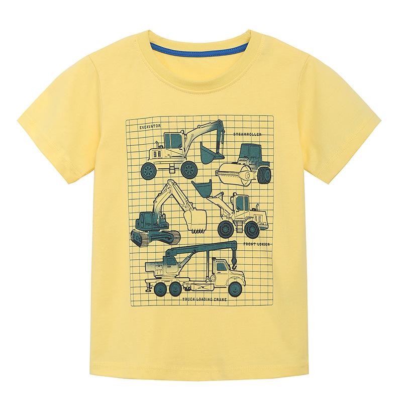 

Summer new boys T-shirts car print short-sleeved children s T-shirts children s sweatshirts 100