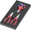 WERA KNIPEX Pliers and Scissors Set with Foam Inserts 3-Piece (150181)