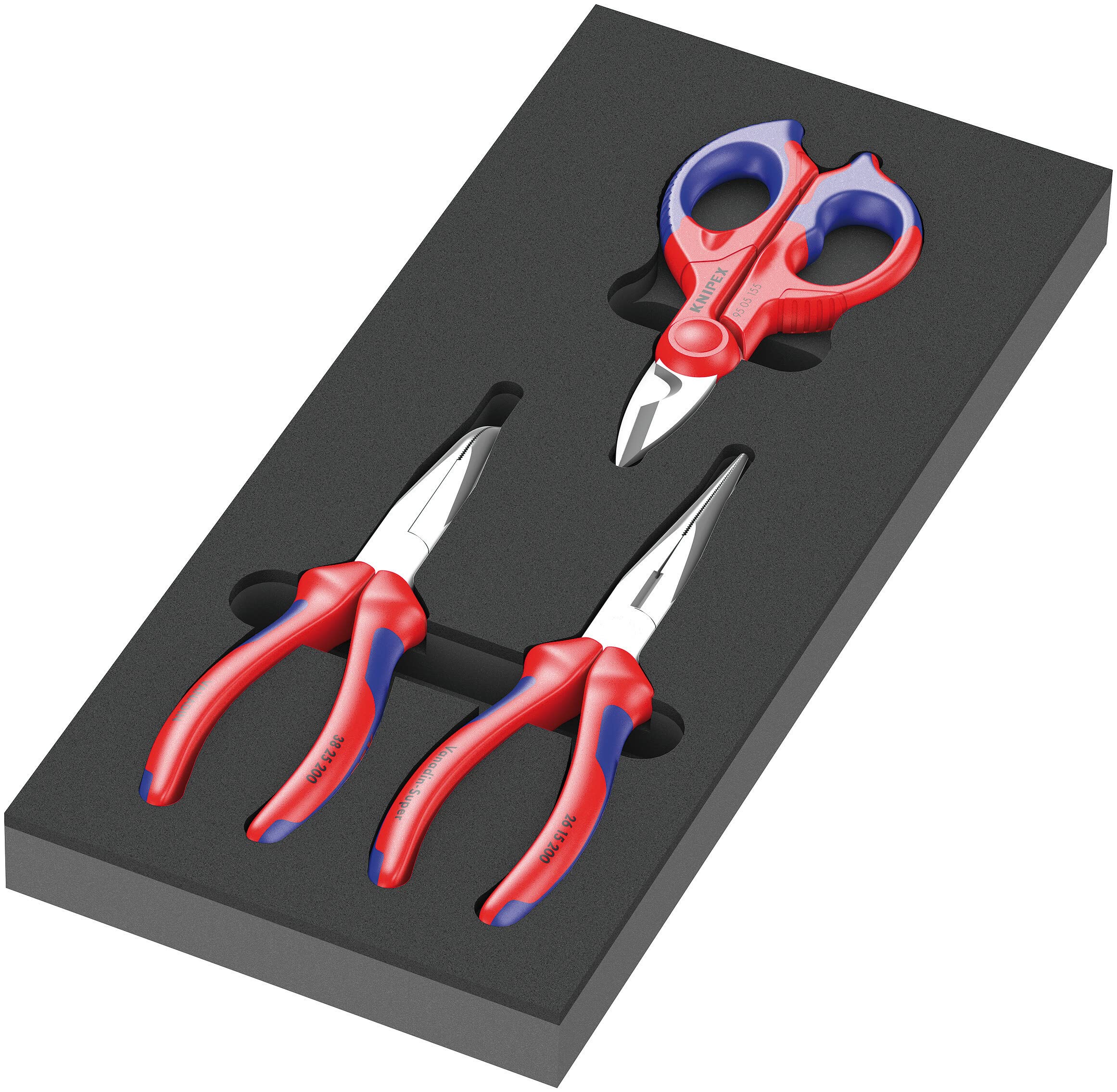 

WERA KNIPEX Pliers and Scissors Set with Foam Inserts 3-Piece (150181)