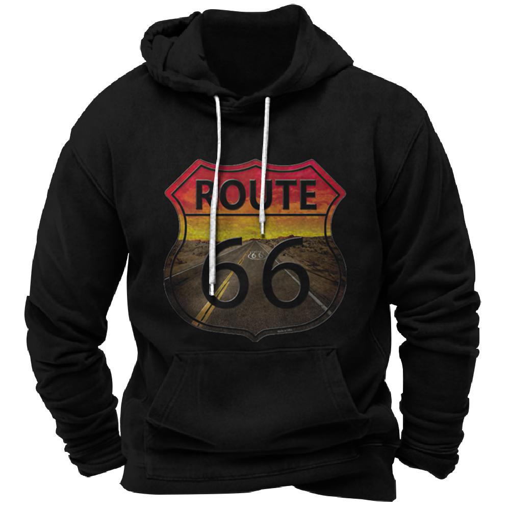 Vintage Hoodie Route 66 3d Print Hoodies Fashion Hoodies Sweatshirts Boy Women Sweats Men's Tracksuits Men Women Clothes Hoodies