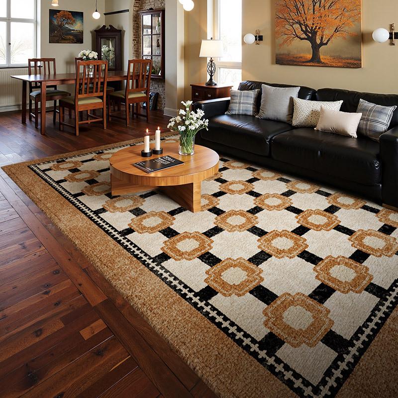 

Винтажный ковер для гостиной, устойчивый к грязи и простой в уходе, водонепроницаемый ковер для дома, ковер у кровати в спальне 200 * 300cm