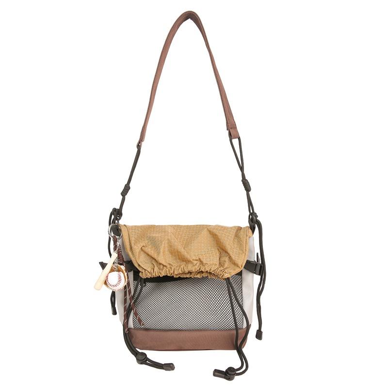 

Trend function wind messenger bag summer men and women with the same simple commuting cycling small satchel mobile phone bag серый