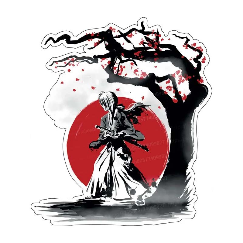 For Personality Samurai Car Sticker Vinyl Decal Waterproof Window Motorcycle Camper Bumper Truck Laptop Decoration SH502