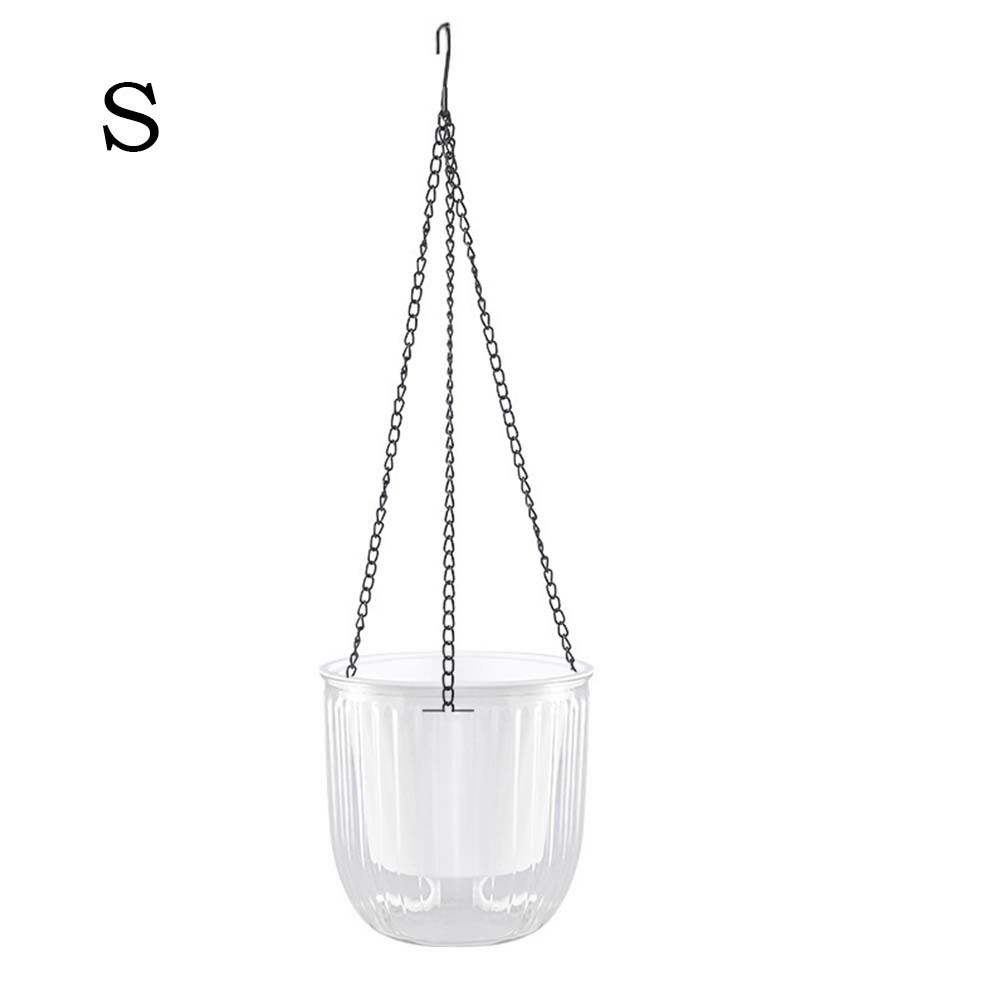 

Hanging Basket Flower Pot Plants Pot Hanging Pot Thickened Vase Indoor S прозрачный